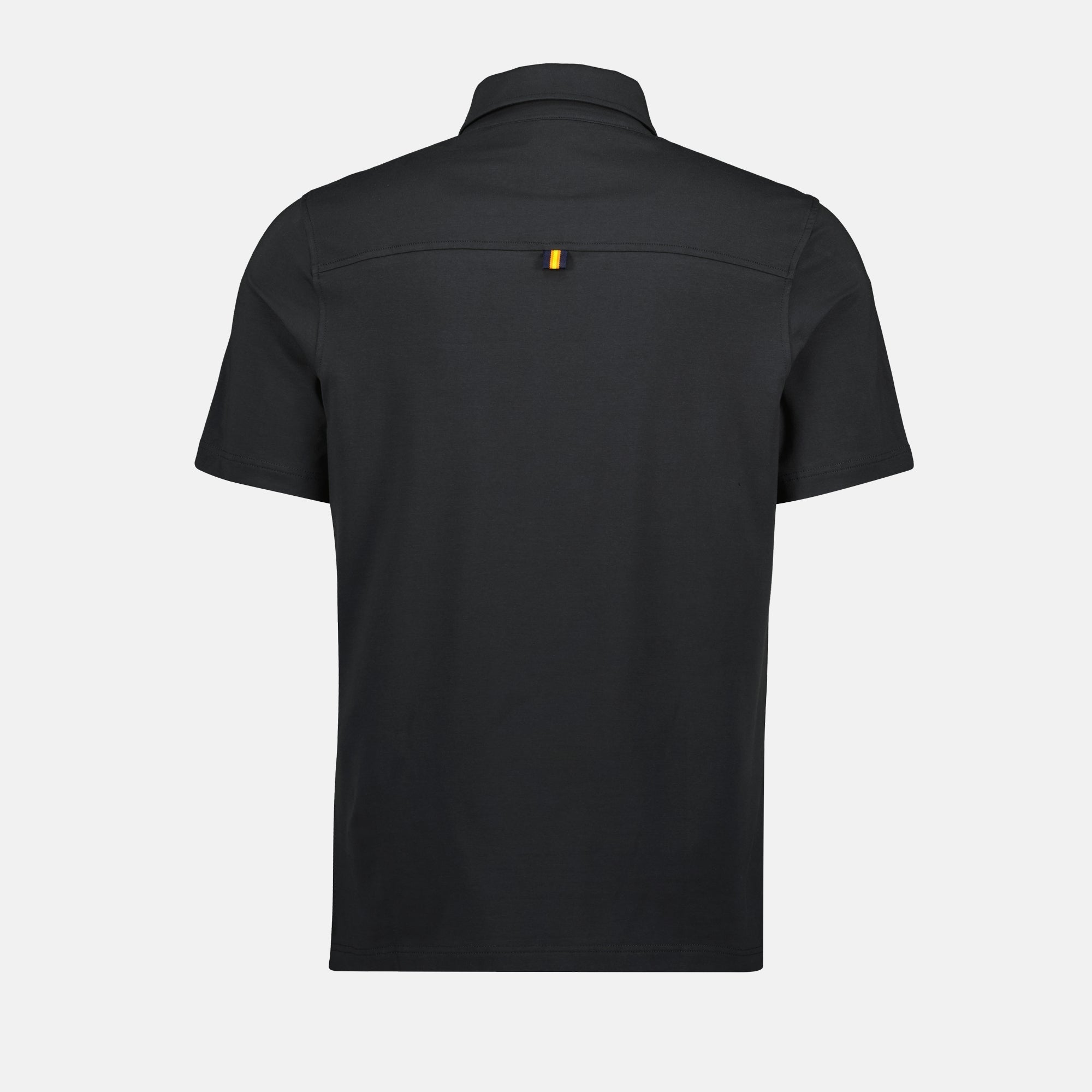 Polo Vincelle, K-Way polo, classic polo shirt, black polo, jersey cotton shirt