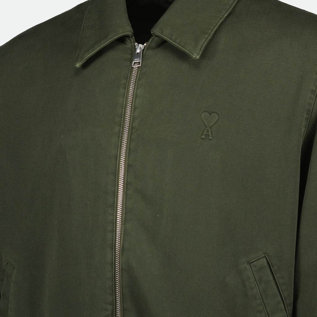 Bild vom Bomber Ami de coeur Kaki von Ami PARIS für Männer - Saison Frühling-Sommer 2025 - Detailansicht 5