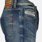slim fit jeans, blue jeans, Diesel jeans, denim fashion, men's jeans