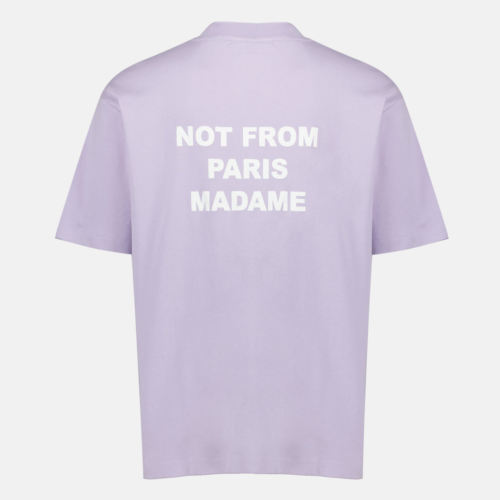 リラ スローガン Tシャツ 'Not From Paris Madame'