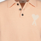Imagen del Polo Rosa AMI de Cœur de Ami PARIS para Unisex - Temporada Otoño-Invierno 2025 - Vista Detalle 1