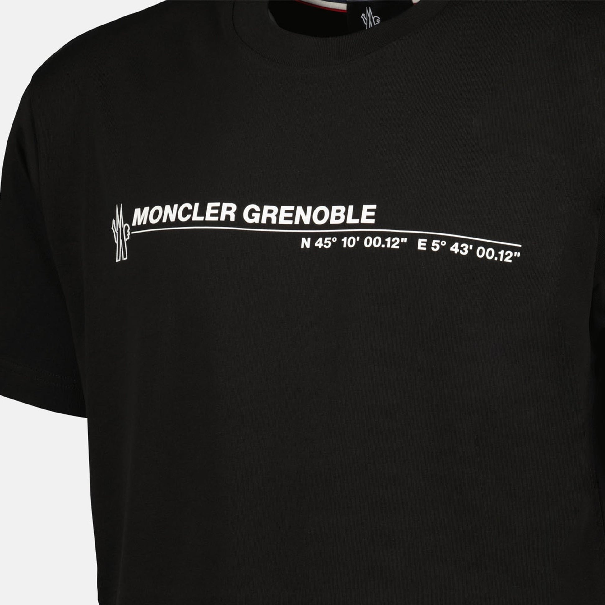 Moncler Grenoble T-shirt, black printed T-shirt, luxury casual wear, Autumn-Winter 2024, designer T-shirt