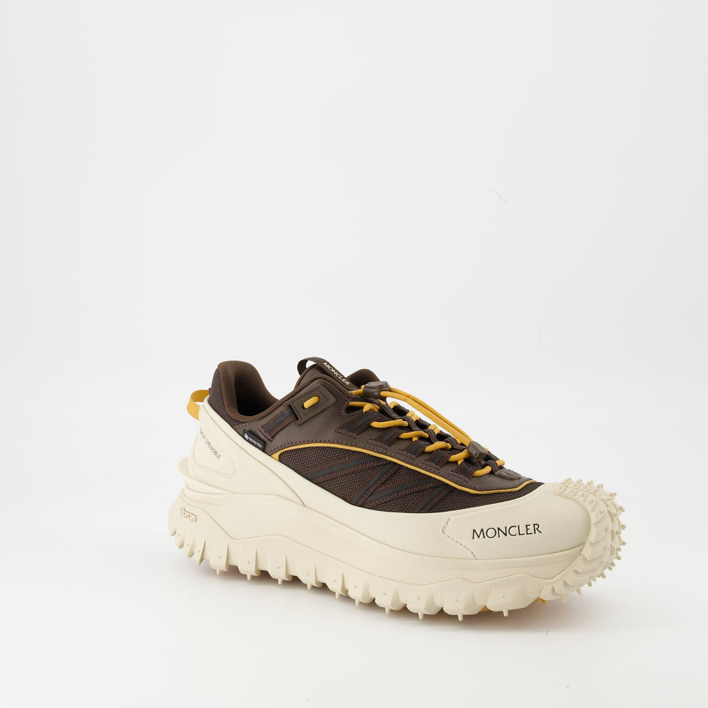 Trailgrip GTX sneakers, Moncler footwear, brown sneakers, men's casual shoes, premium sneakers
