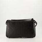 Fendi bag, black leather bag, adjustable strap bag, Simply Fendi Medium, elegant accessory