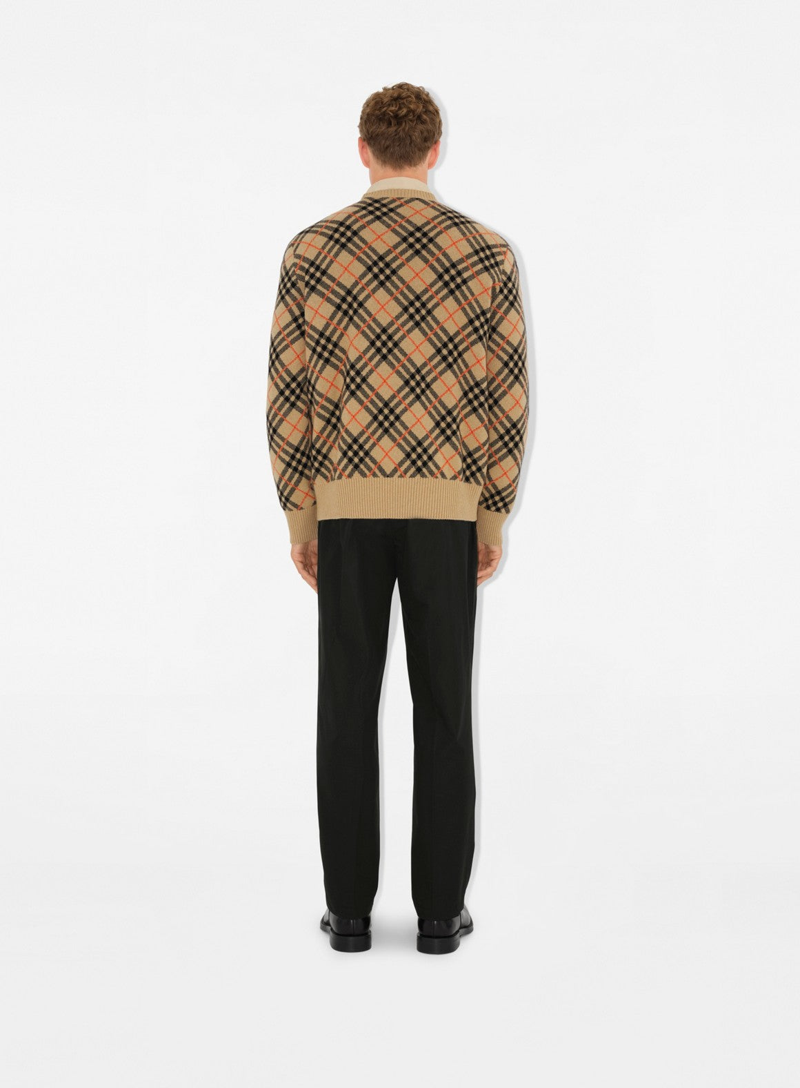 checkered sweater, cashmere sweater, Burberry check print, timeless sweater, fall winter collection