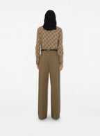 Imagen de la camisa de algodón a cuadros clásica de Burberry para mujeres - Temporada Otoño-Invierno 2024 - Vista de detalle 6