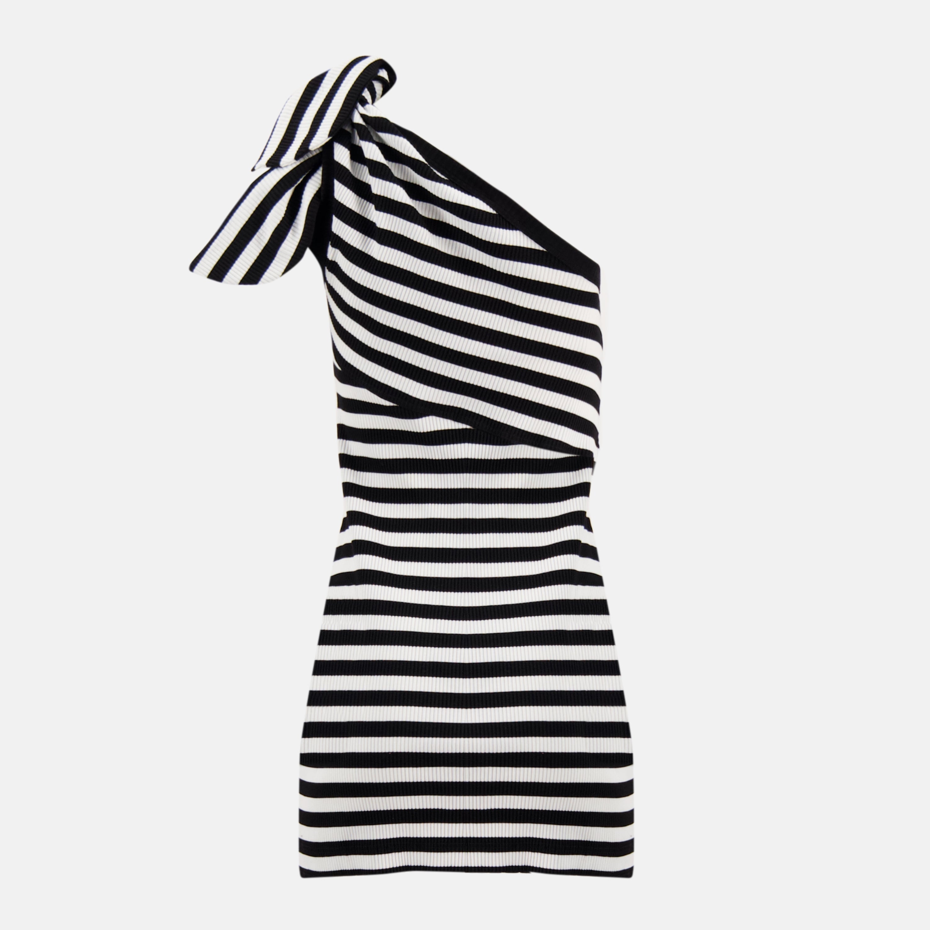 Image of Asymmetrical Striped Dress by Patou for Women - Season Spring-Summer 2026 - Back View