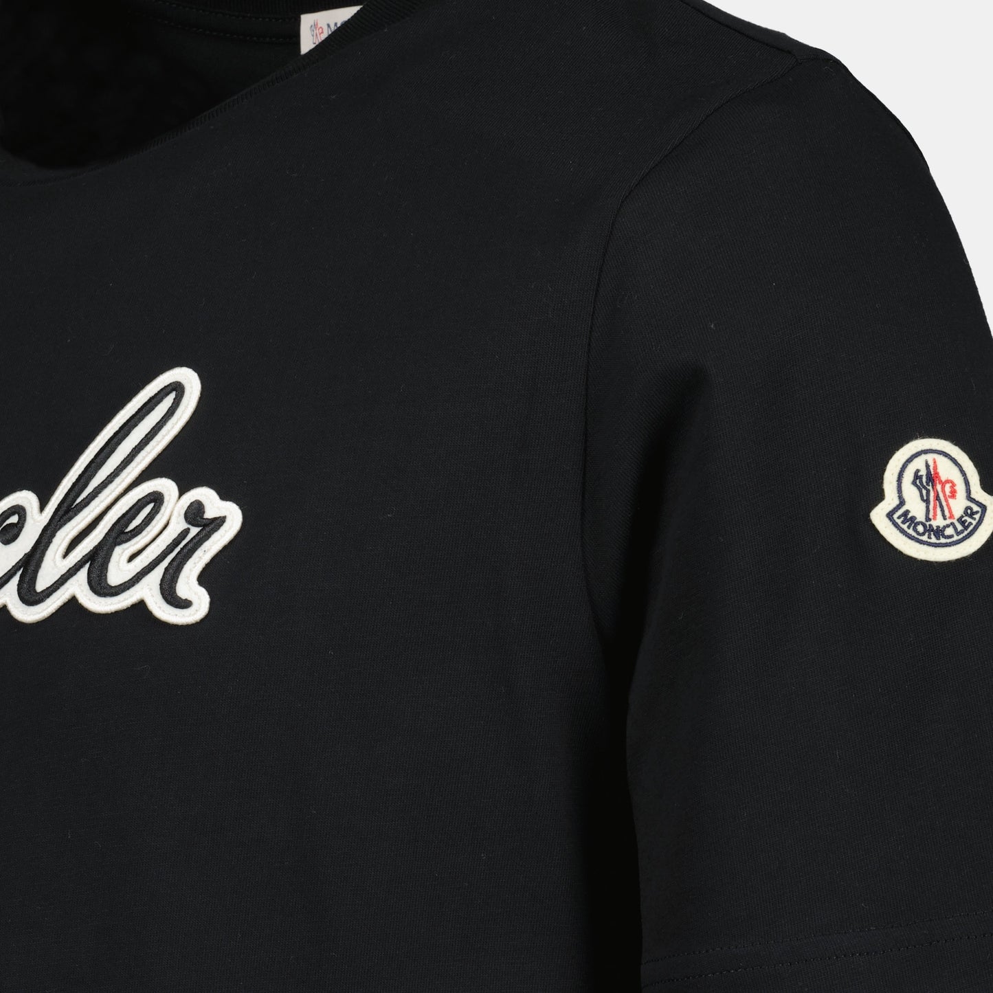 T-shirt, Moncler, embroidered logo, cotton t-shirt, casual wear