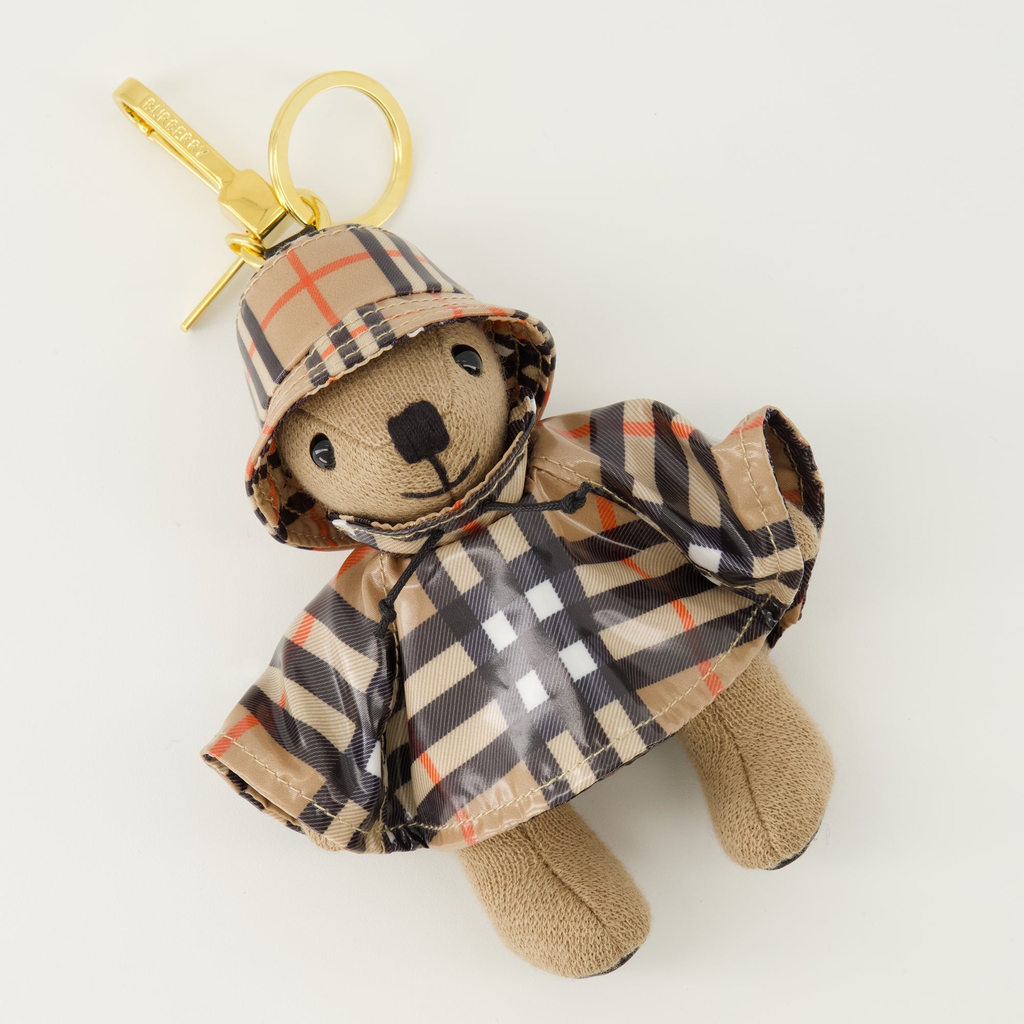 Burberry keychain, Thomas Bear accessory, wool and cashmere keychain, stylish keychain, luxury fashion accessories