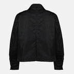 Imagen de Chaqueta de Nylon Negra de Ami PARIS para Unisex - Temporada Primavera-Verano 2026 - Vista Detalle Producto 1