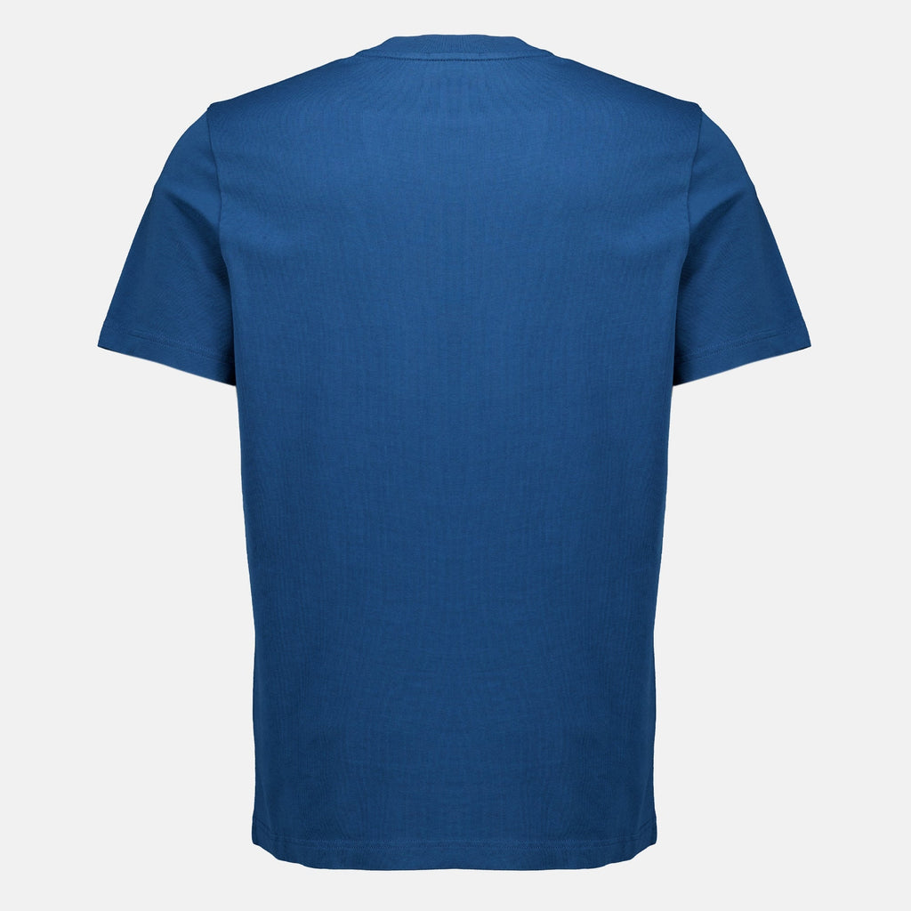 Blue Logo Cotton T-Shirt