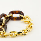 Imagen del collar XL Link de carey de Rabanne para mujeres - Temporada Otoño-Invierno 2024 - Vista de detalle 5