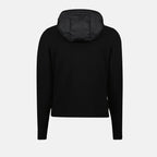 Black Bi-Material Jacket