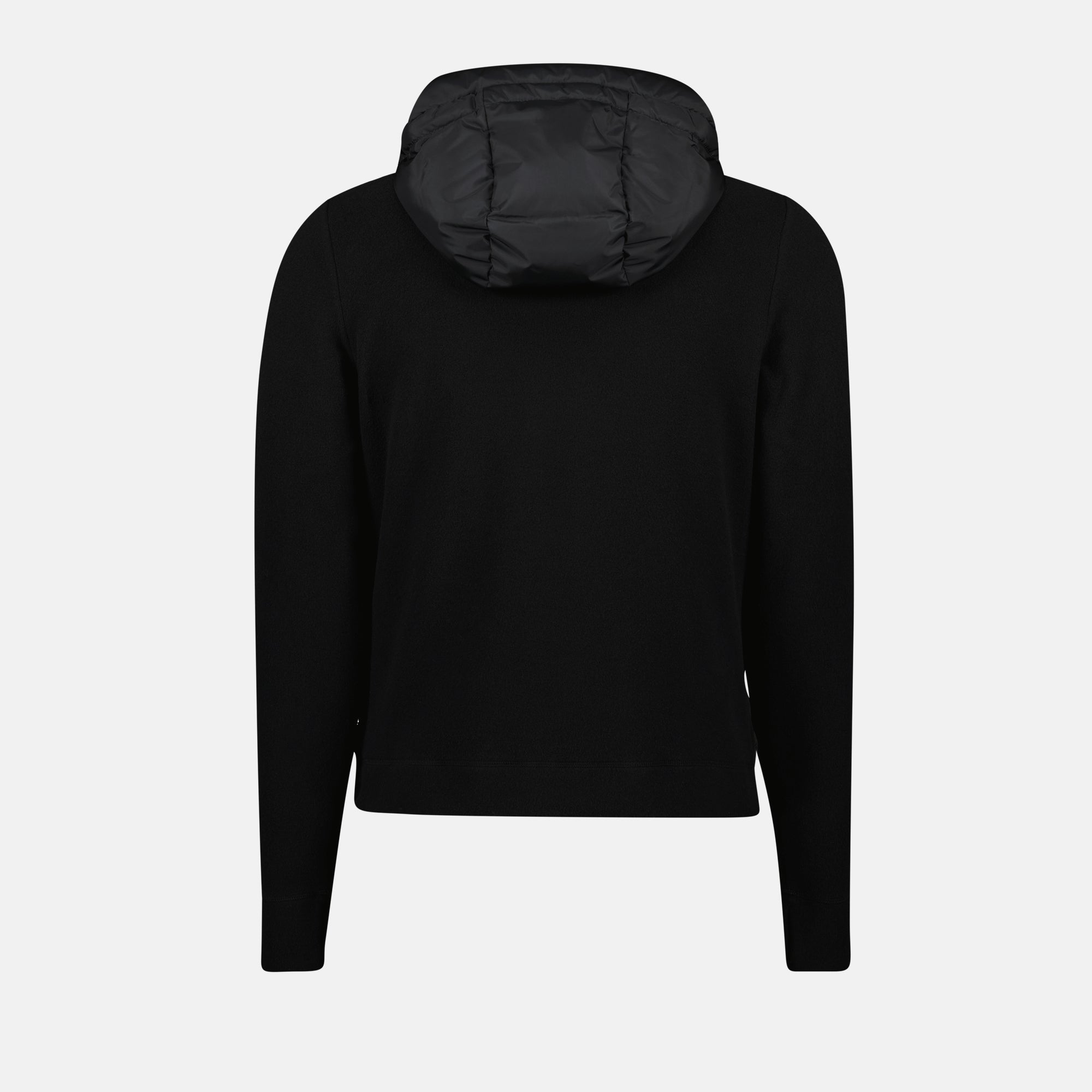 Black Bi-Material Jacket