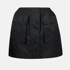 Re-Nylon skirt, Prada clothing, flared skirt, sustainable fashion, eco-friendly textile