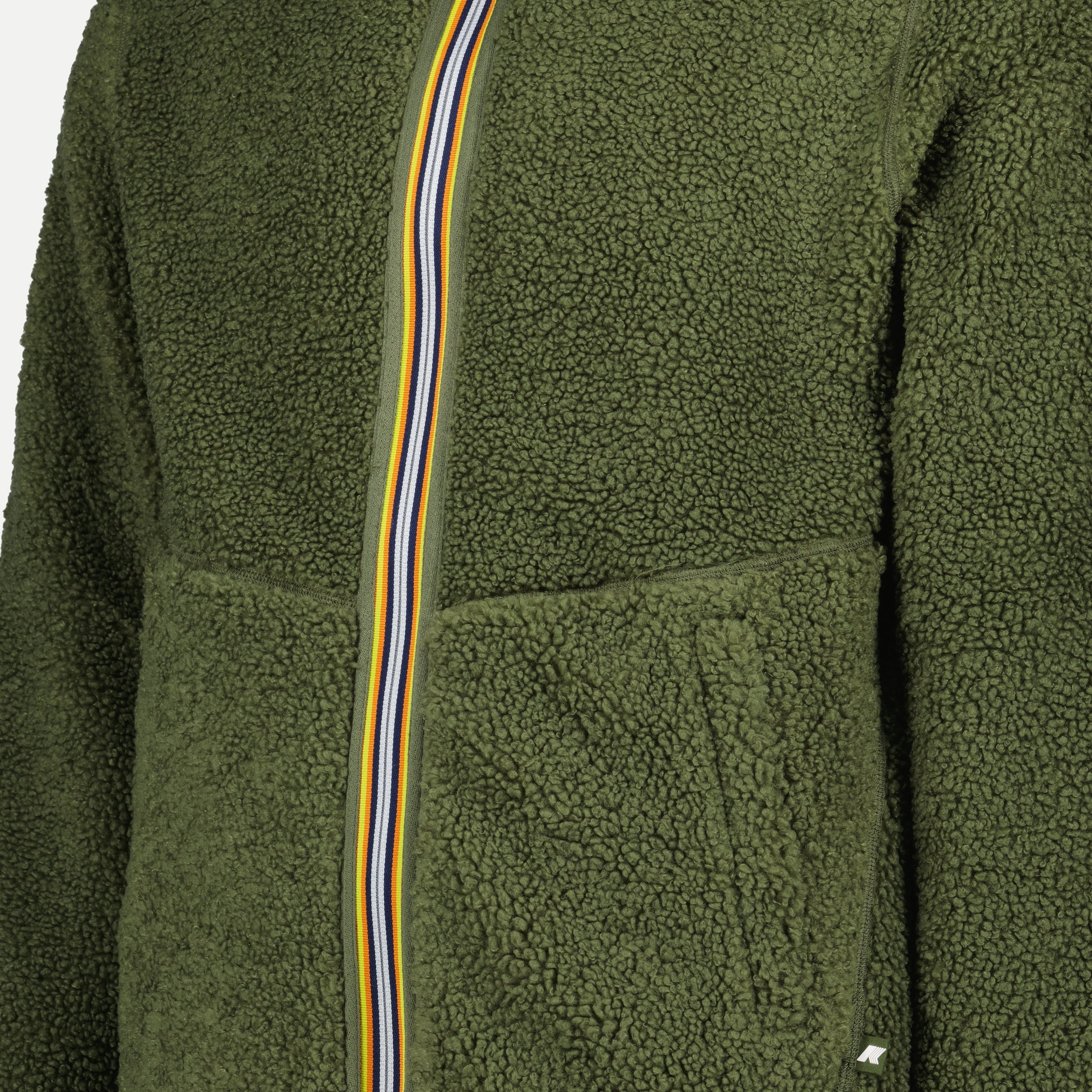 Image of Reversible Sherpa Jacket by K-Way for Men - Season Autumn-Winter 2024 - Detail View 6