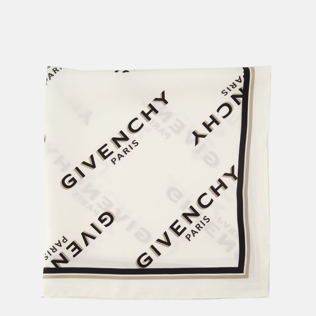 Givenchy scarf, silk accessory, mini scarf, contemporary design, high-quality fabric
