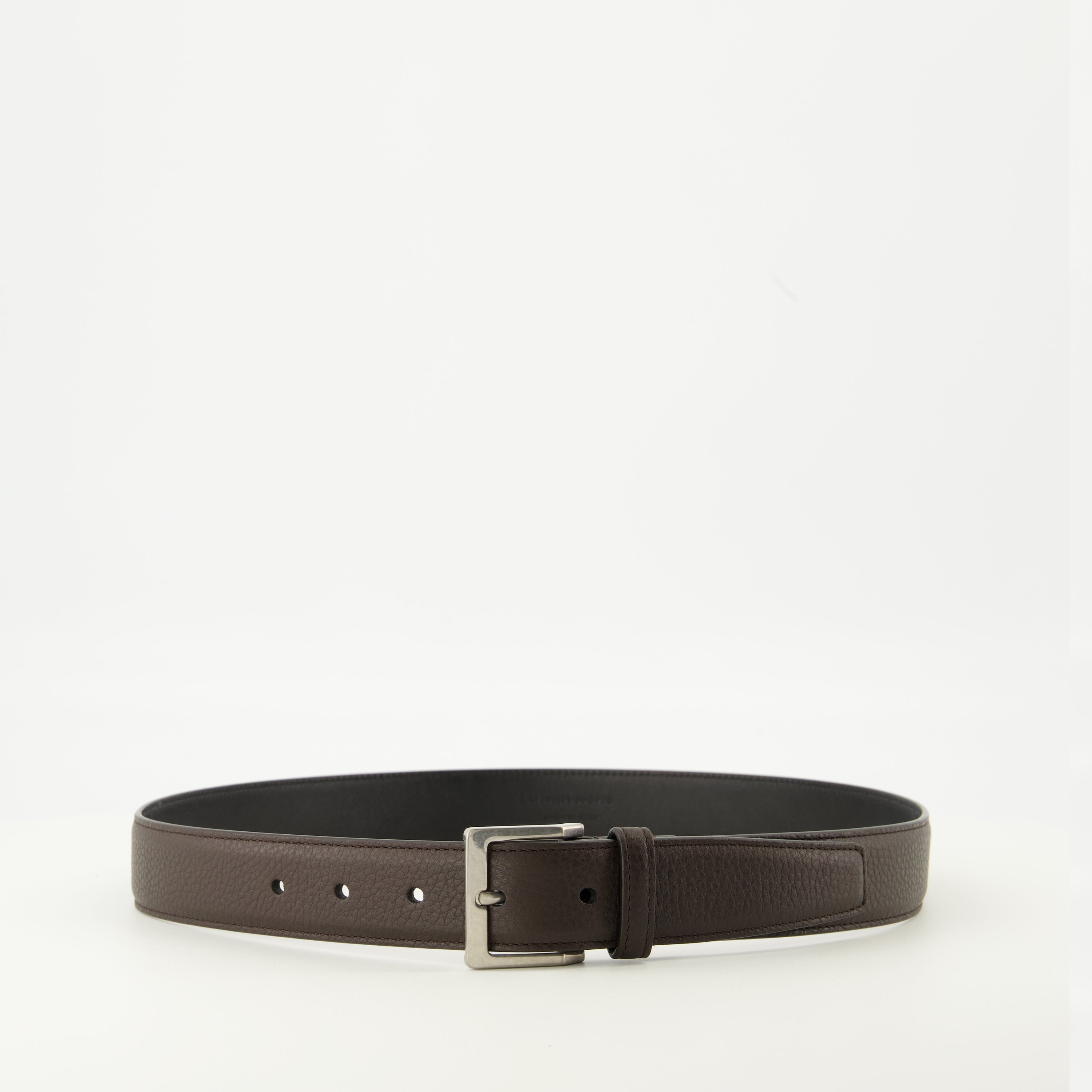 black leather belt, Saint Laurent belt, premium accessories, men's fashion belt, adjustable belt