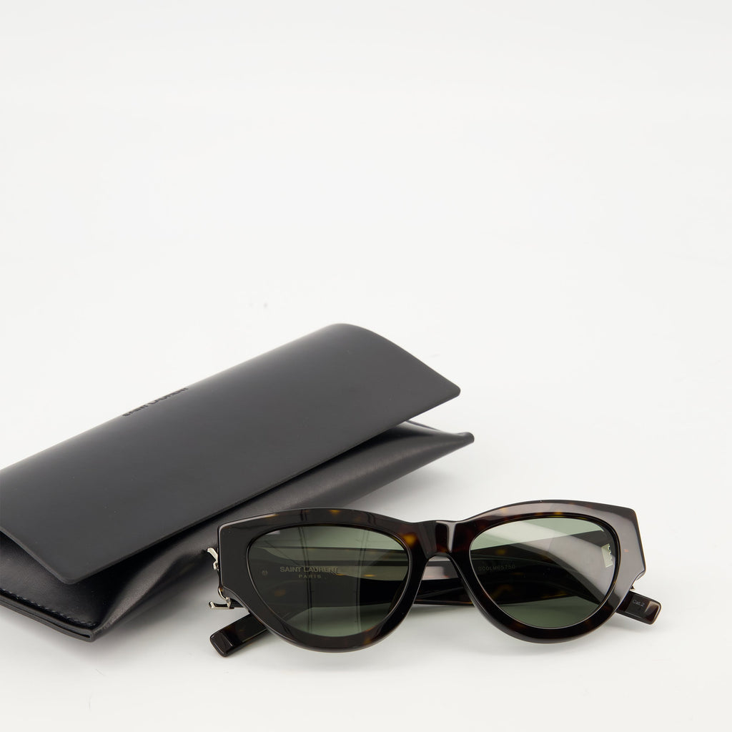 sl m94 f brown sunglasses saint laurent women 15494697943420