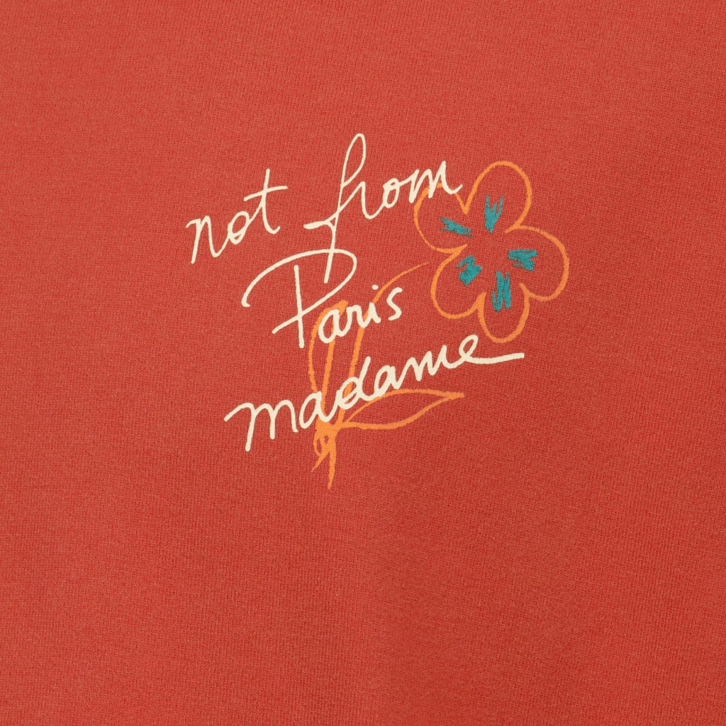 Slogan Esquisse Orange T-Shirt