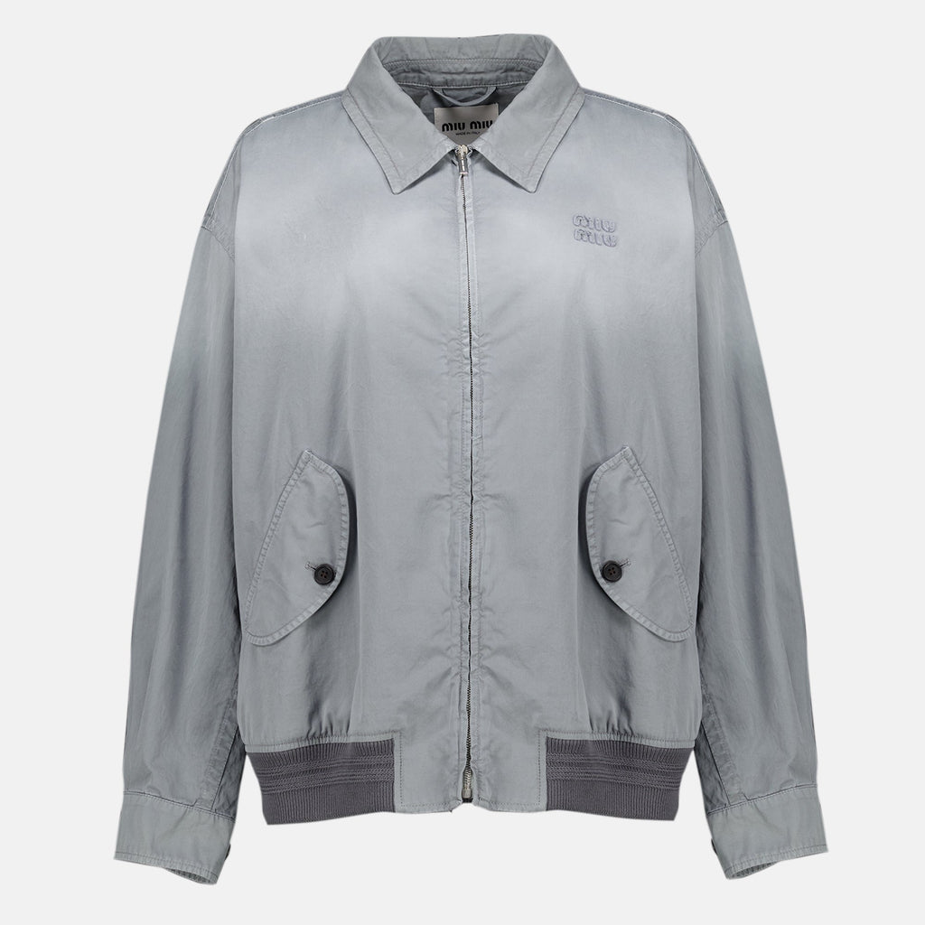 Sergé Blouson Vieilli Grey