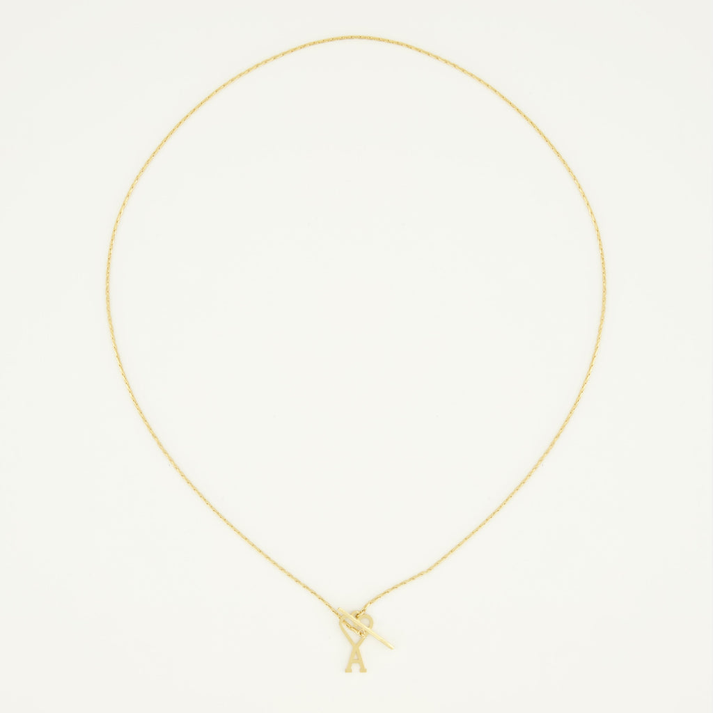 Imagem do colar ami de cœur doré da Ami PARIS para Unisexo - Temporada Primavera-Verão 2026 - Vista Traseira