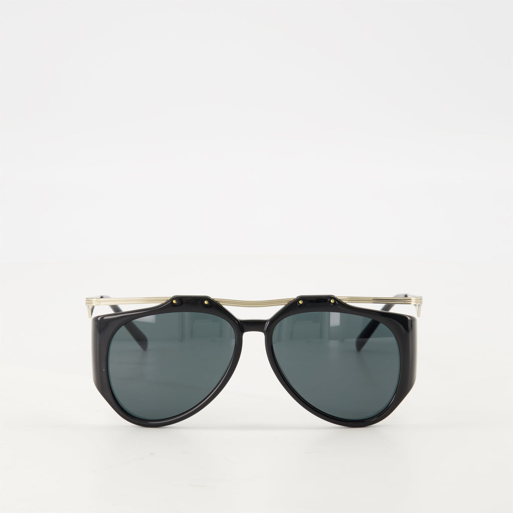 SL M137 Amelia sunglasses, Saint Laurent sunglasses, aviator sunglasses, black sunglasses, unisex sunglasses