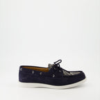 Granville Boat Shoes, Dior, Blue Suede Shoes, Luxury Footwear, Designer Boat Shoes