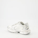 Diesel sneakers, S-Pro-V-Dense Low W, breathable mesh shoes, non-slip rubber sole, metallic effect footwear