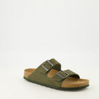 Image of Arizona Birko-Flor Sandals by Birkenstock for Men - Season Autumn-Winter 2025 - Front Right Three-Quarter View