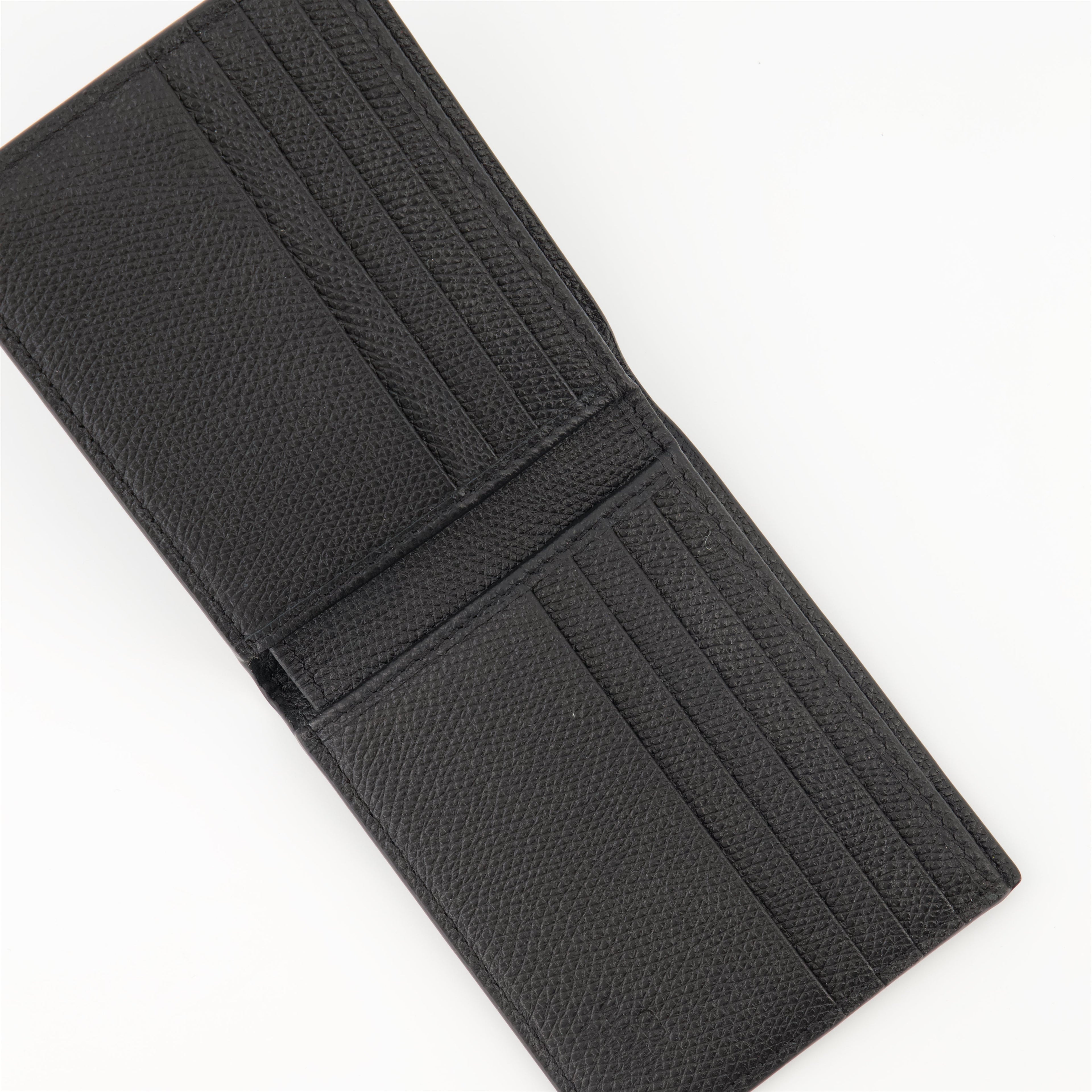 black leather wallet, VLogo wallet, Valentino Garavani, men’s accessories, luxury wallet