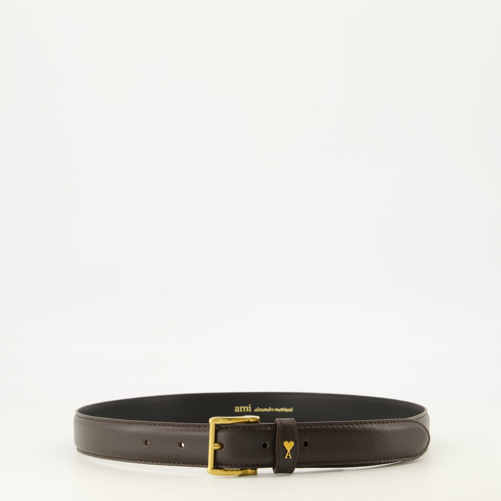 Cintura in Pelle Marrone de Coeur