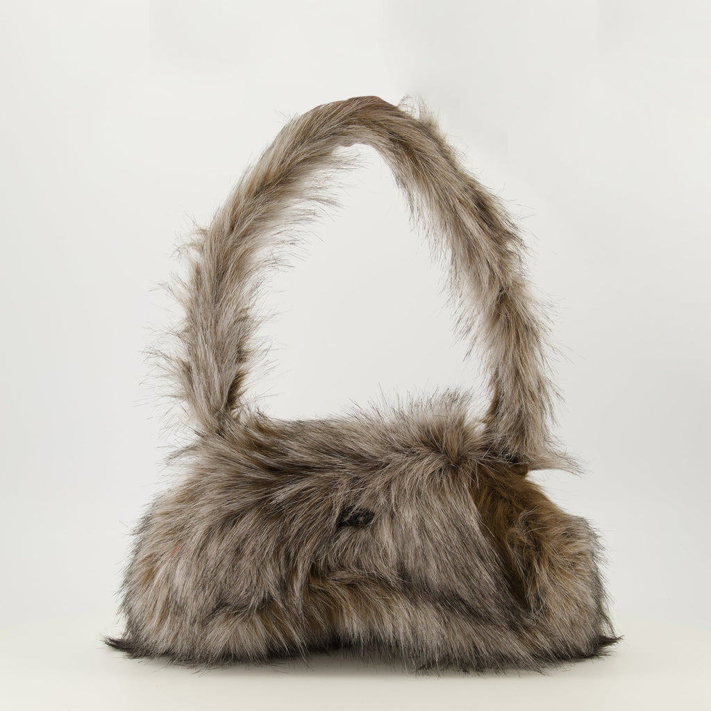 Diesel bag, faux fur, elegant accessory, sophisticated design, autumn-winter collection