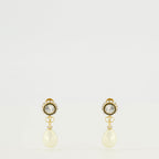 Vlogo Pearl and Crystal Earrings