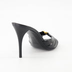 Babylone sandals, heeled sandals, Saint Laurent, black sandals, luxury footwear