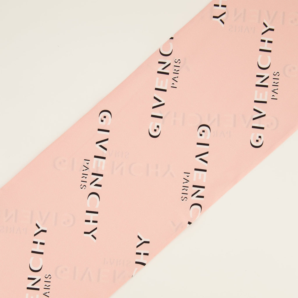 Maxi Bandeau en Soie Ombre Rose Clair