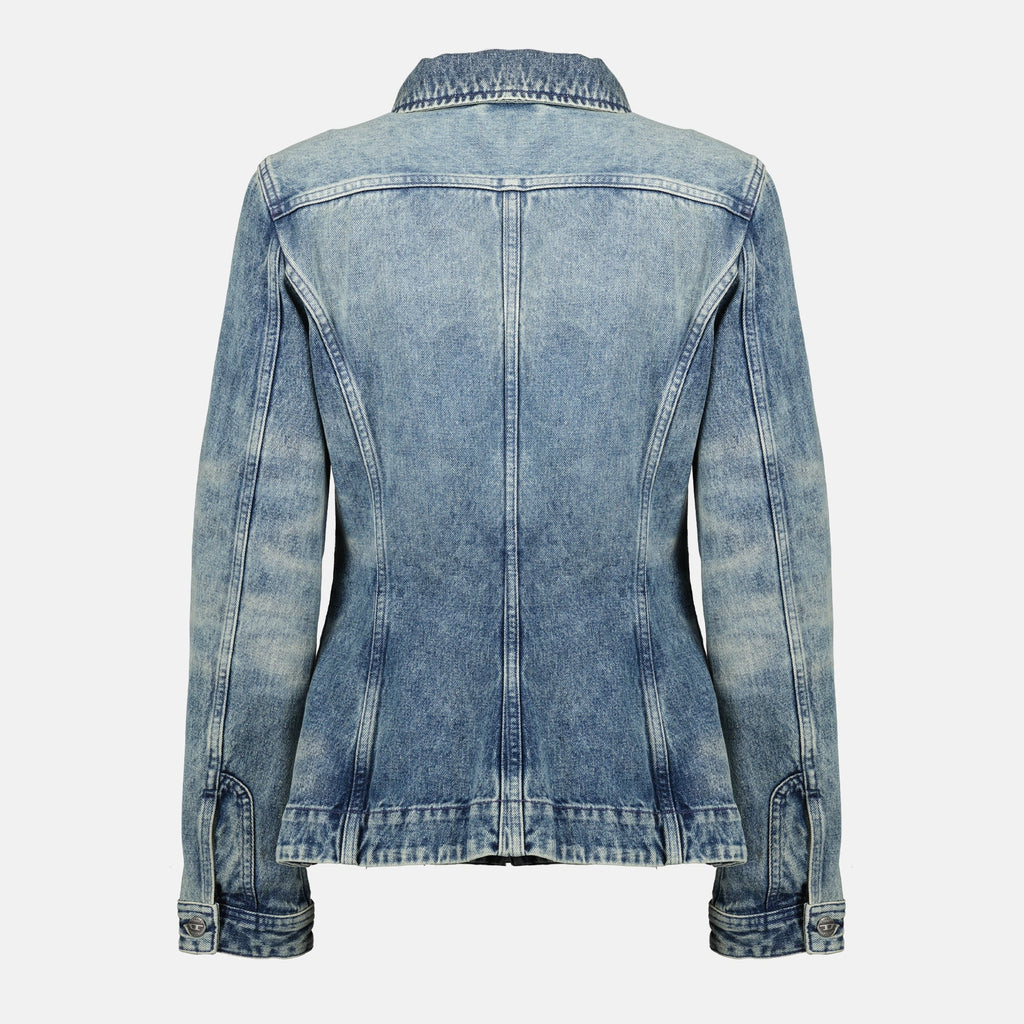 denim shirt, Diesel clothing, Autumn-Winter collection, fitted shirt, women's denim fashion