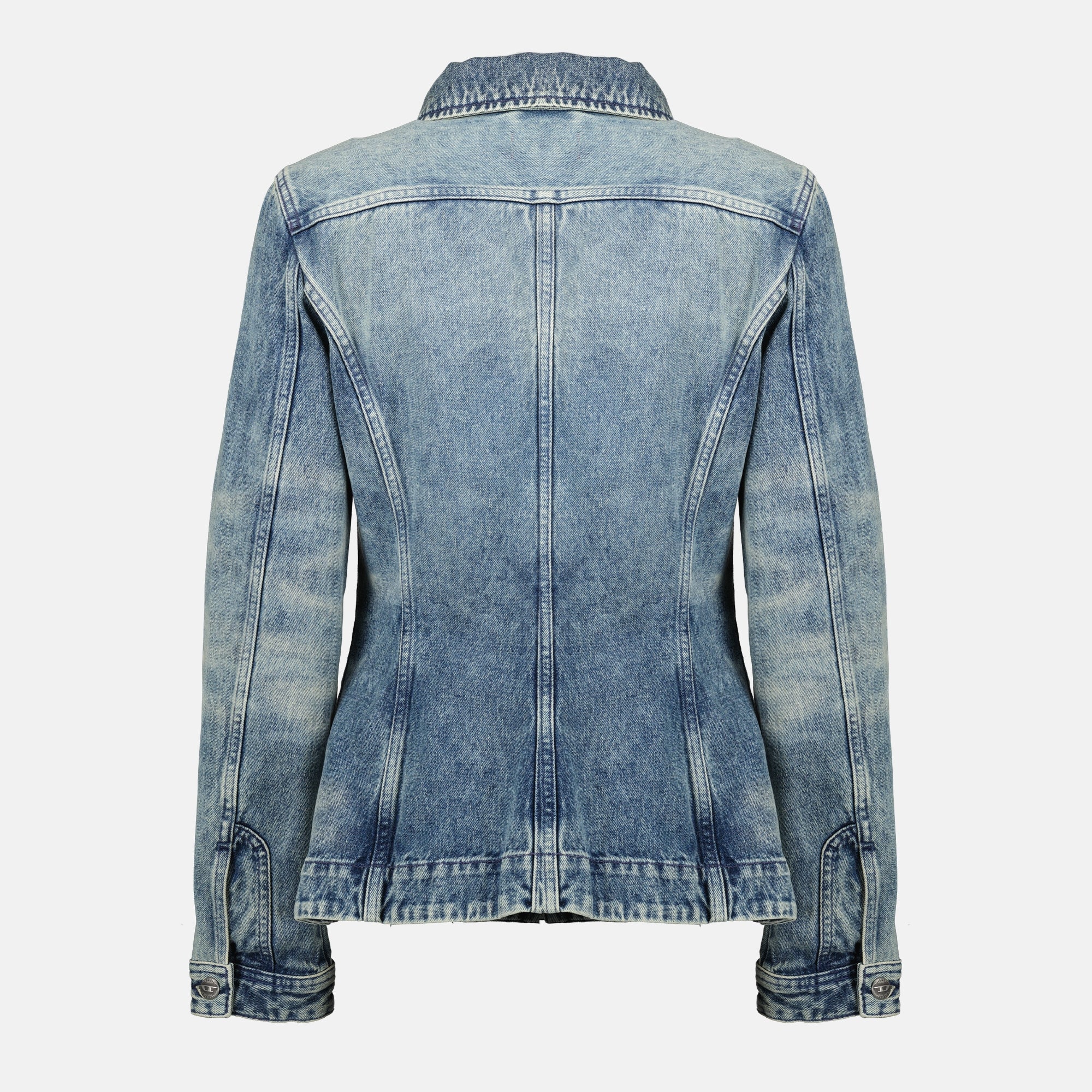 denim shirt, Diesel clothing, Autumn-Winter collection, fitted shirt, women's denim fashion