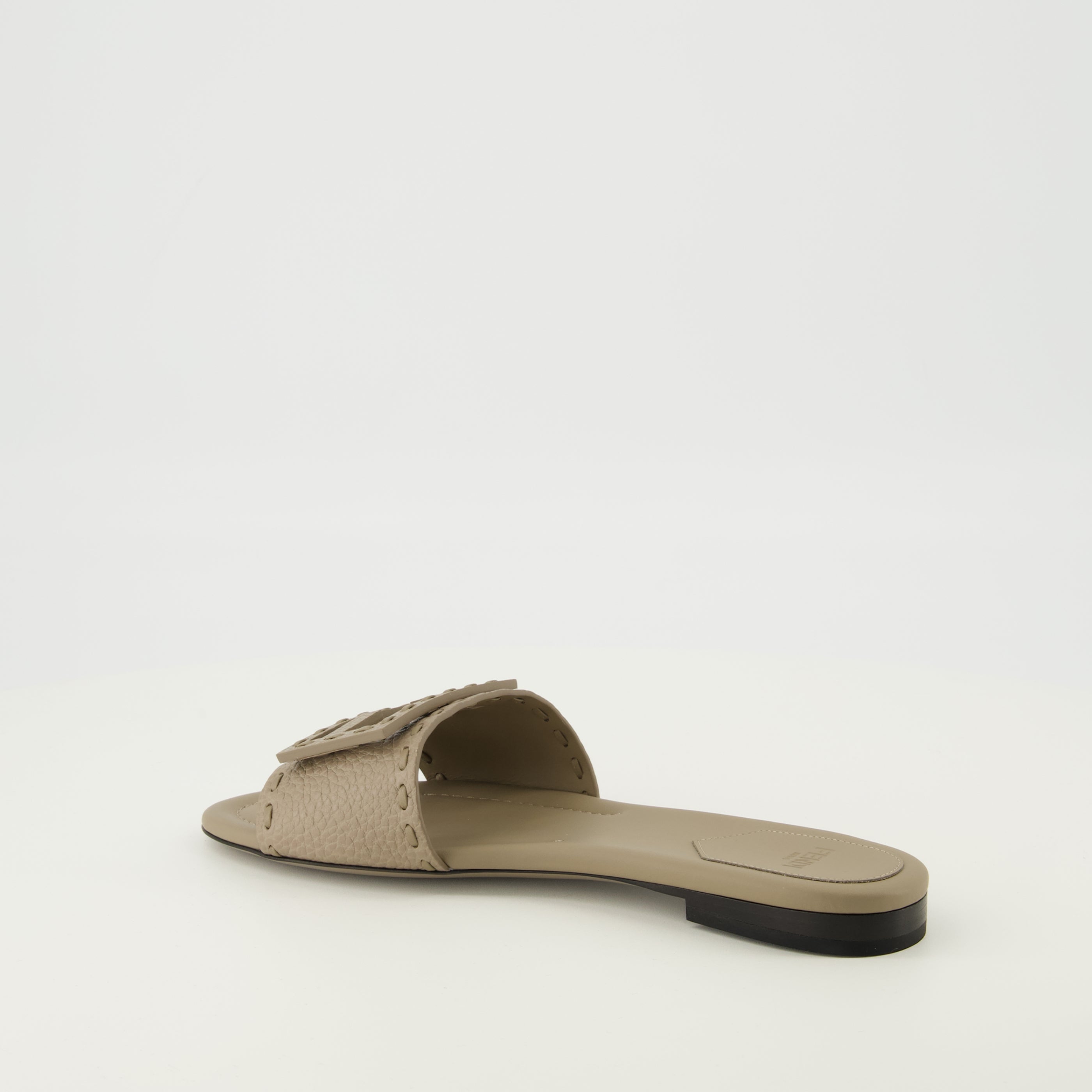 Beige Baguette Mules