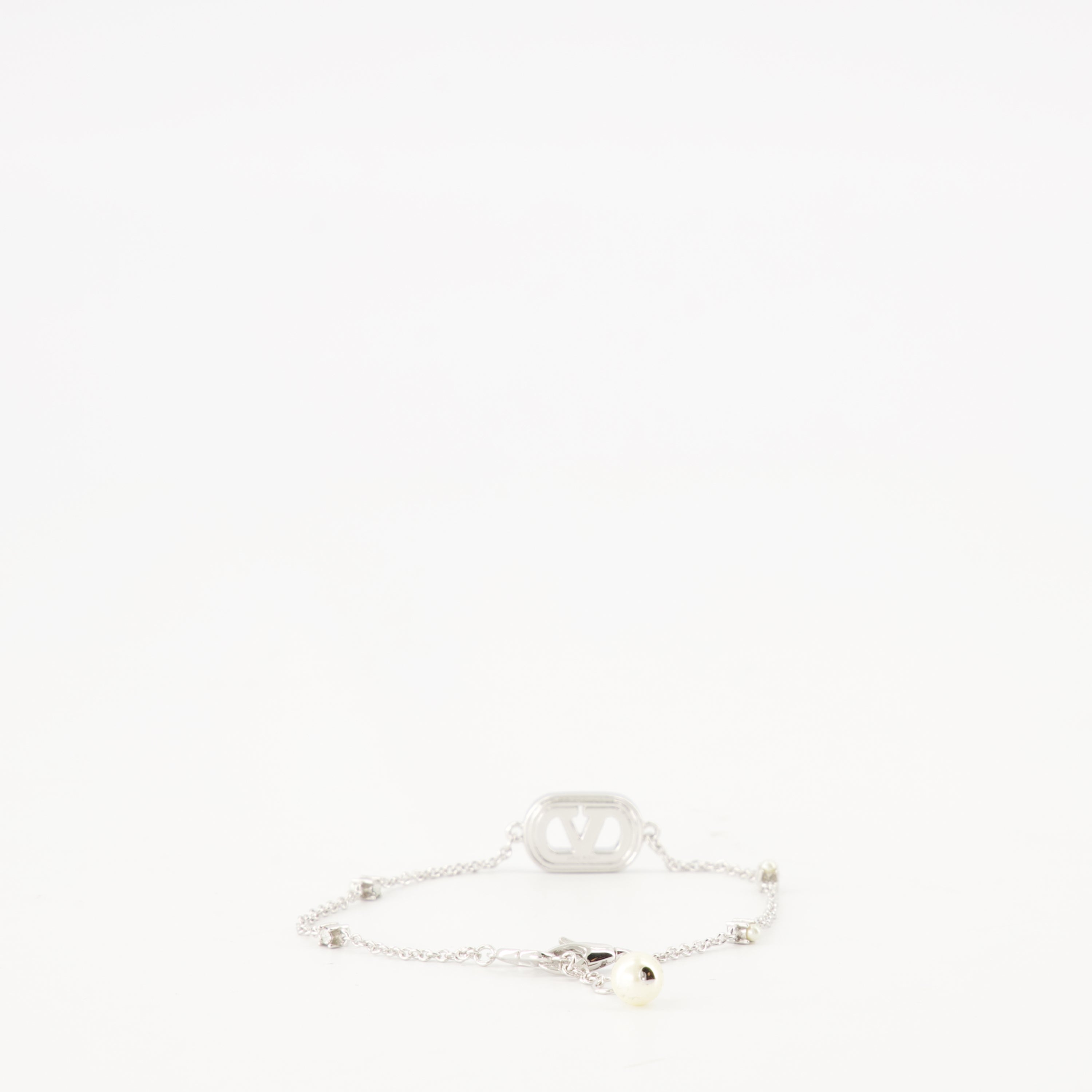 Valentino bracelet, Swarovski crystal accessories, VLogo Signature, luxury jewelry, pearl bracelet