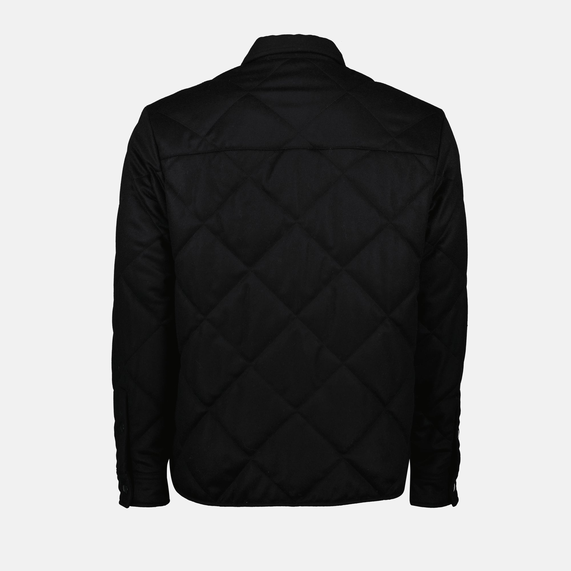 Prada jacket, quilted wool jacket, classic collar jacket, men's outerwear, fall winter 2025