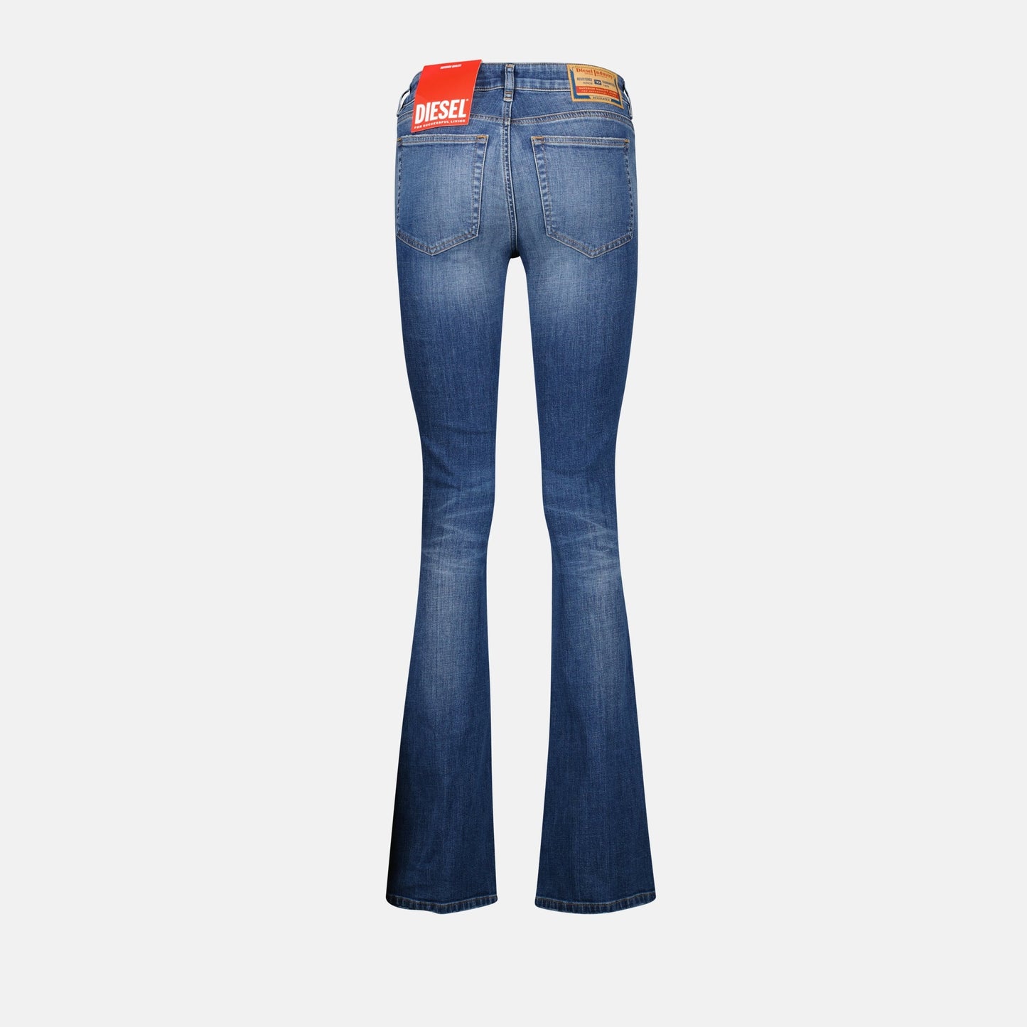 bootcut jeans, flared denim, Diesel D-Ebbey, denim fashion, stylish jeans