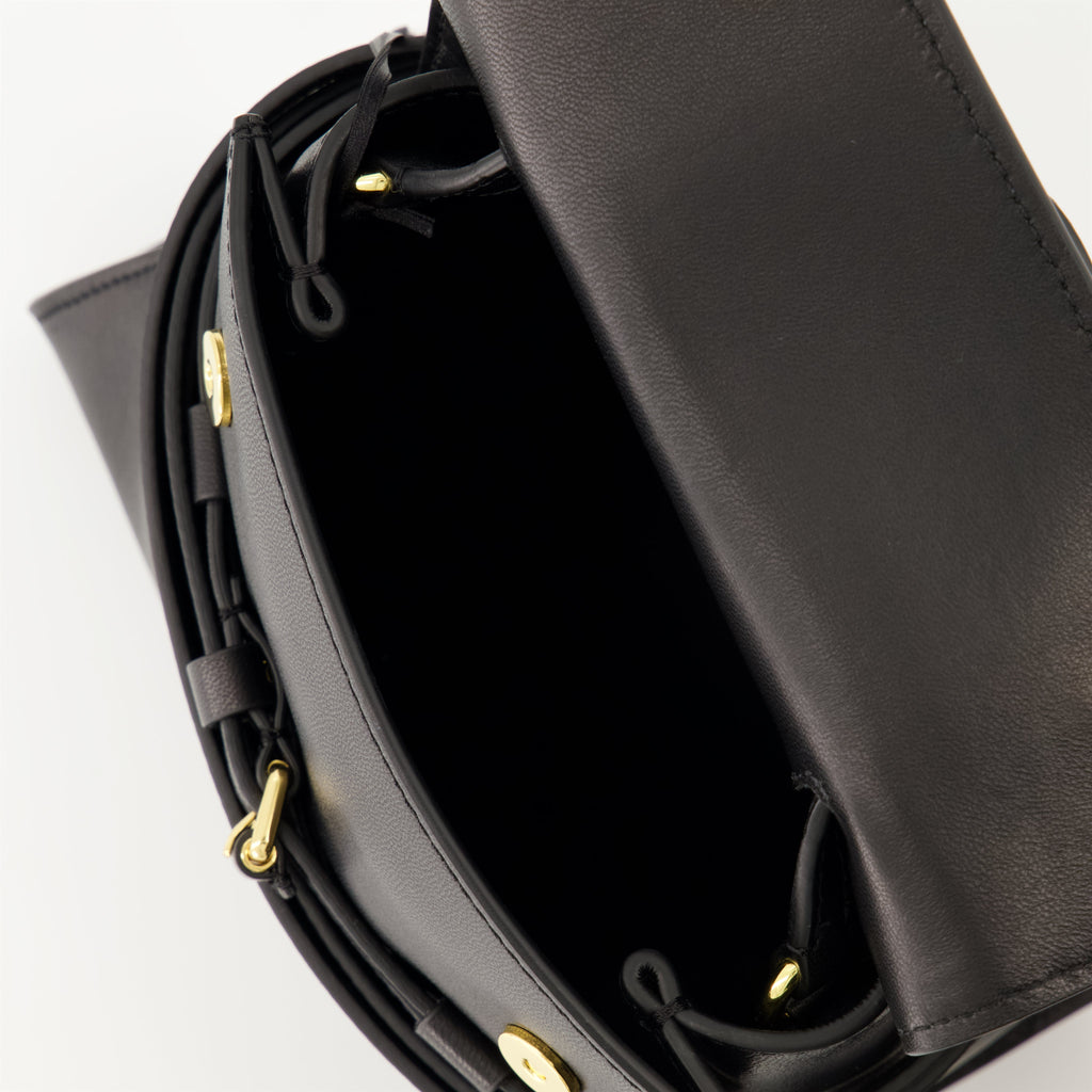 Moschino, Tie Me bag, nappa leather bag, designer handbag, elegant accessory