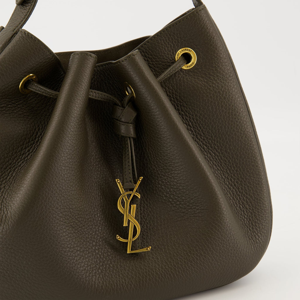 Saint Laurent bag, Paris VII Small, grained leather bag, noir handbag, elegant accessories