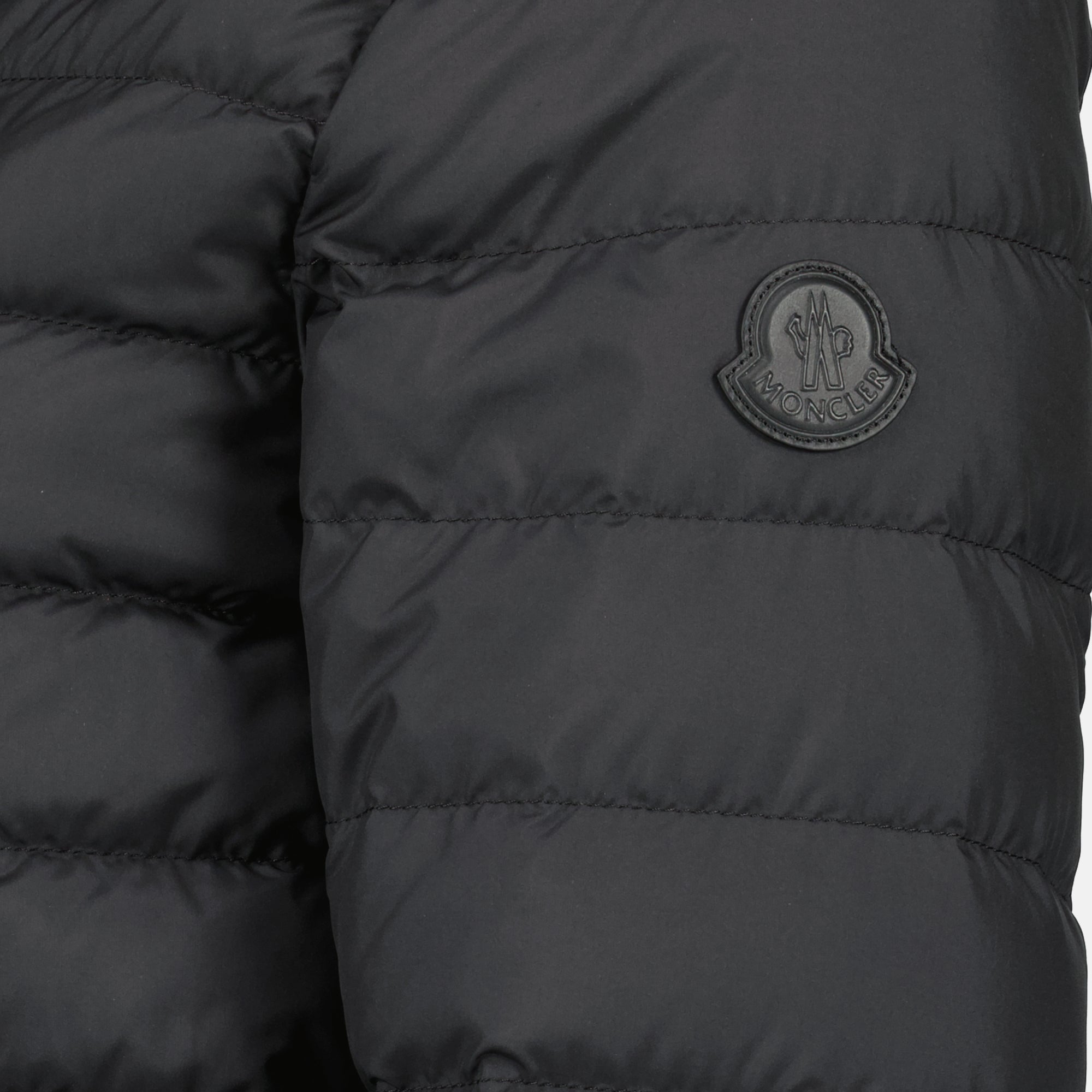 Image of Short Down Jacket Juju Black by Moncler for Women - Season Spring-Summer 2026 - Detail View 2