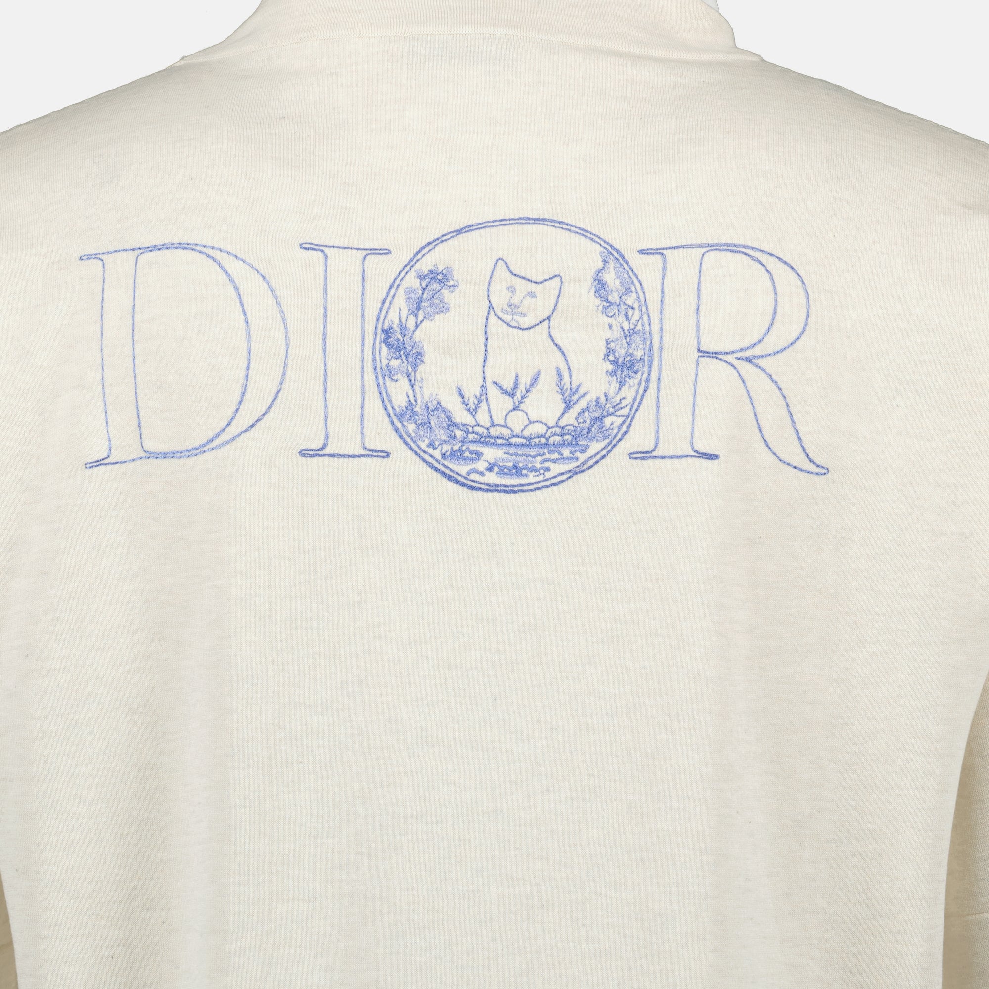 Image of Oversized knit T-shirt by Dior for Men - Season Spring-Summer 2025 - Detail View 2