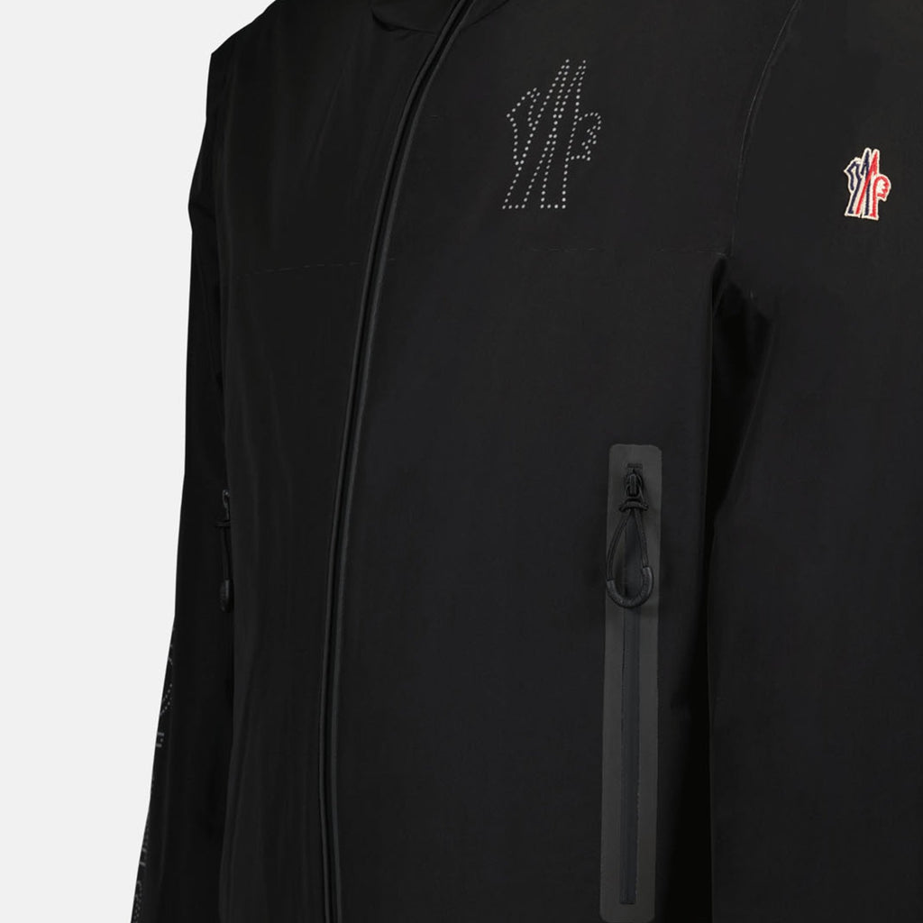 Imagen de la chaqueta de nailon negra de Moncler Grenoble para hombres - Temporada Otoño-Invierno 2024 - Vista de detalle 5