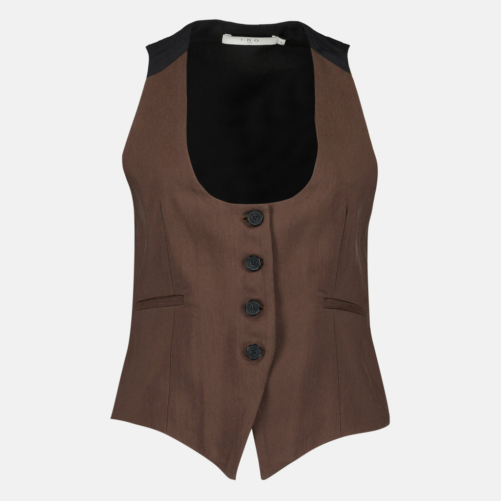 Skreddersydd Brun Bi-Material Vest