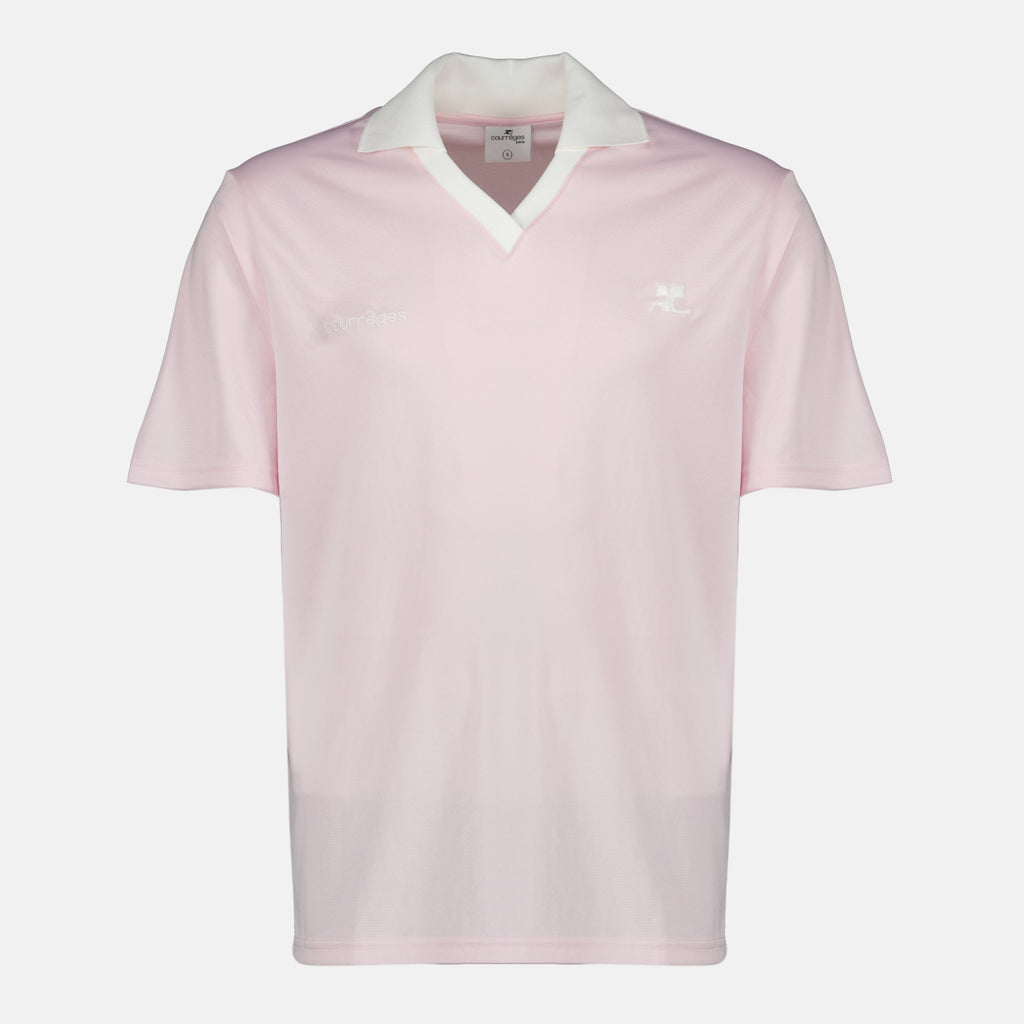 Image of Sport T-Shirt AC Rose de Courrèges by Courrèges for Men - Season Spring-Summer 2026 - Front View