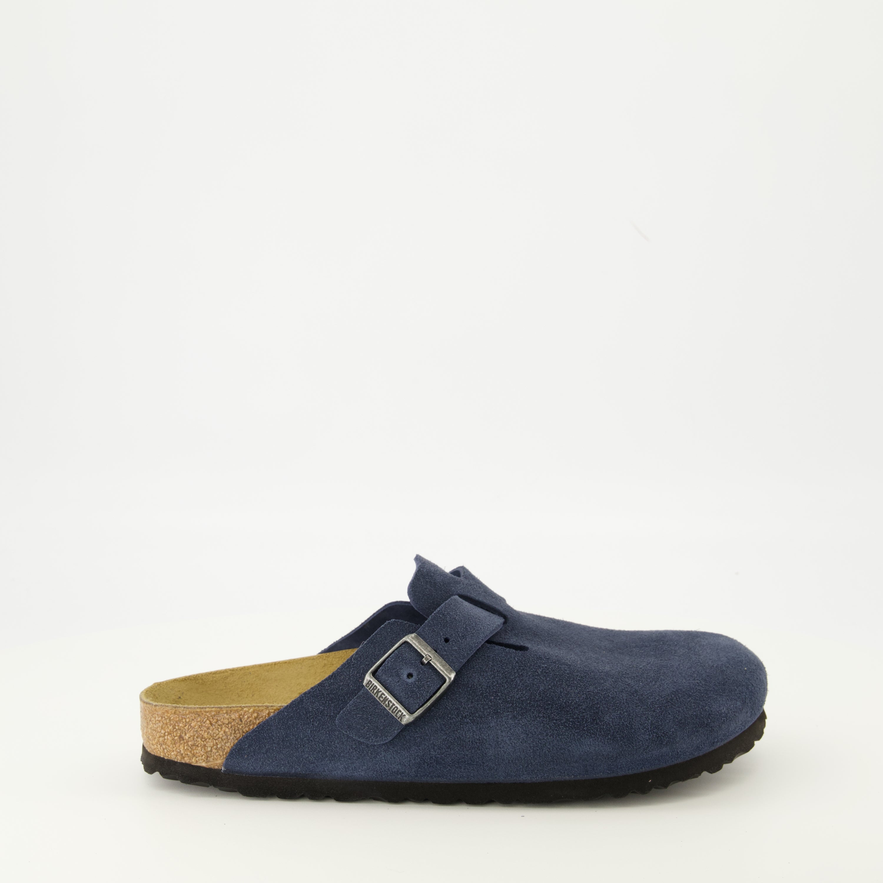 slip-on shoes, comfortable footwear, blue suede shoes, adjustable fit, molded sole
